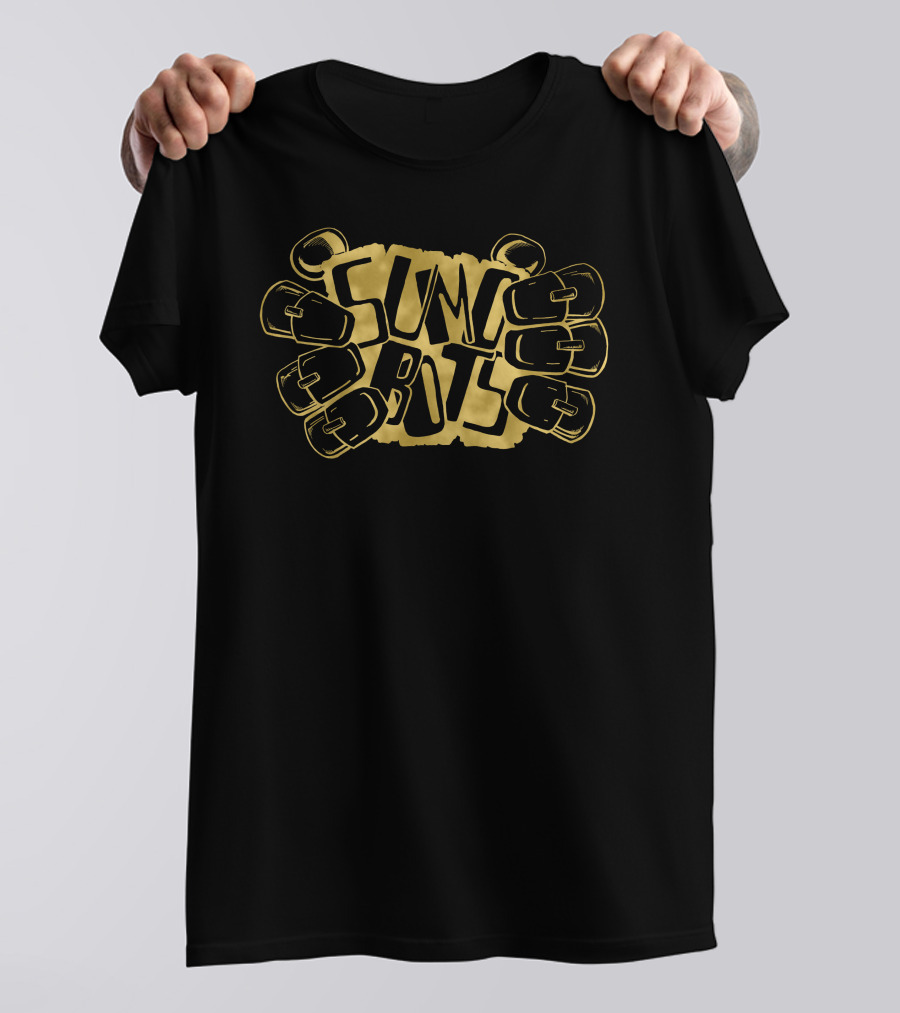 Sumo Bots Wrestling Golden Fists T-Shirt