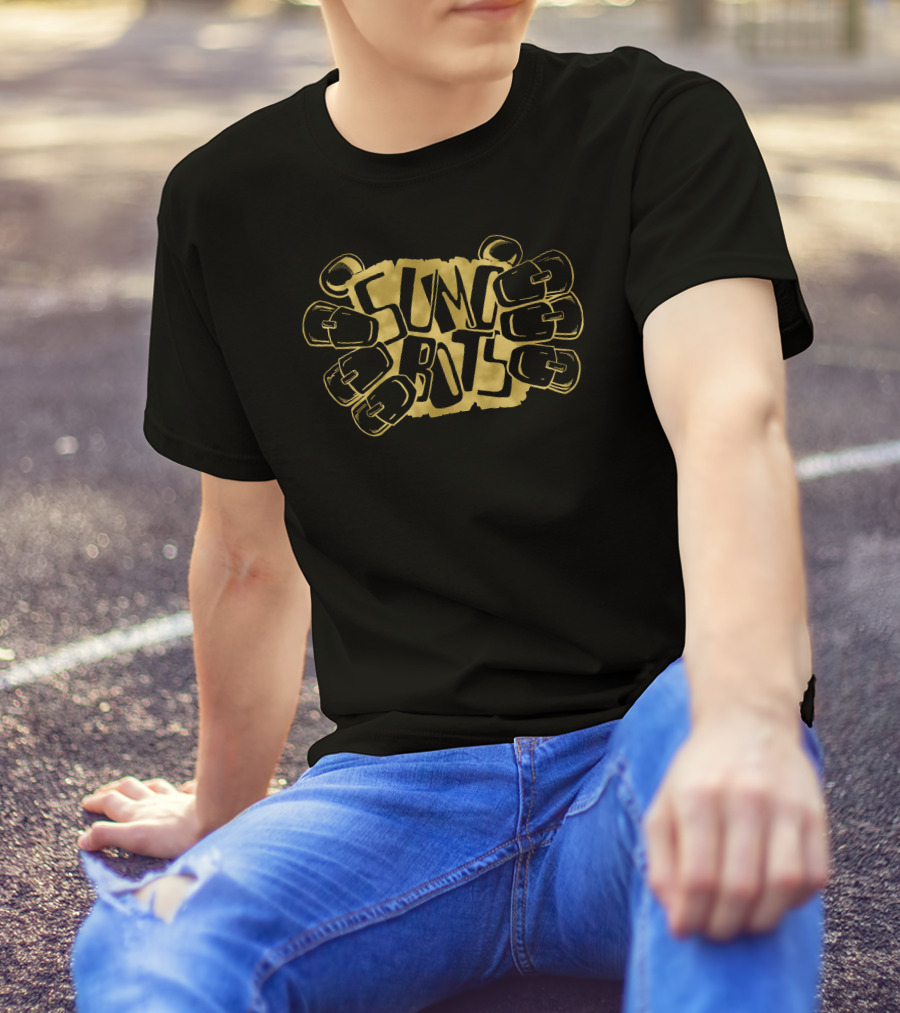 Sumo Bots Wrestling Golden Fists T-Shirt