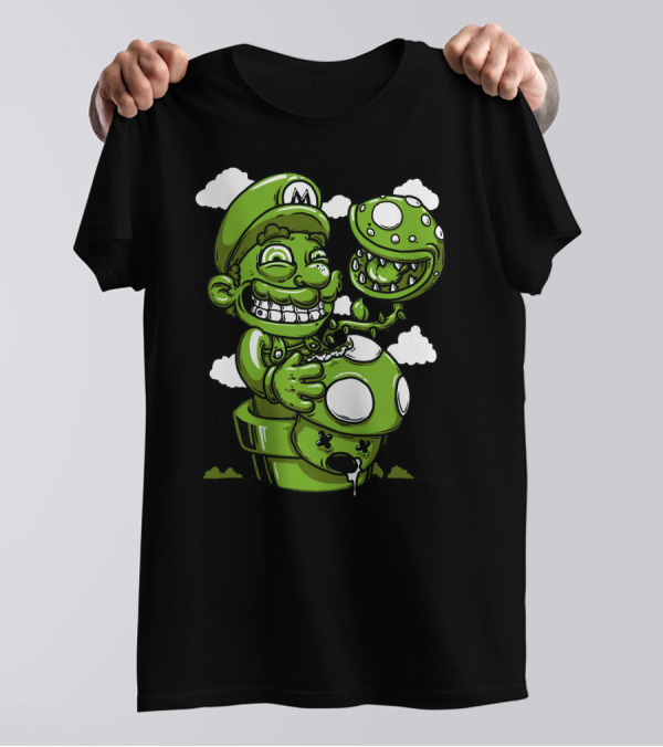 Super Mario Green Toadstool Adventure T-Shirt