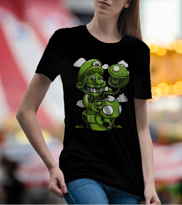 Super Mario Green Toadstool Adventure T-Shirt