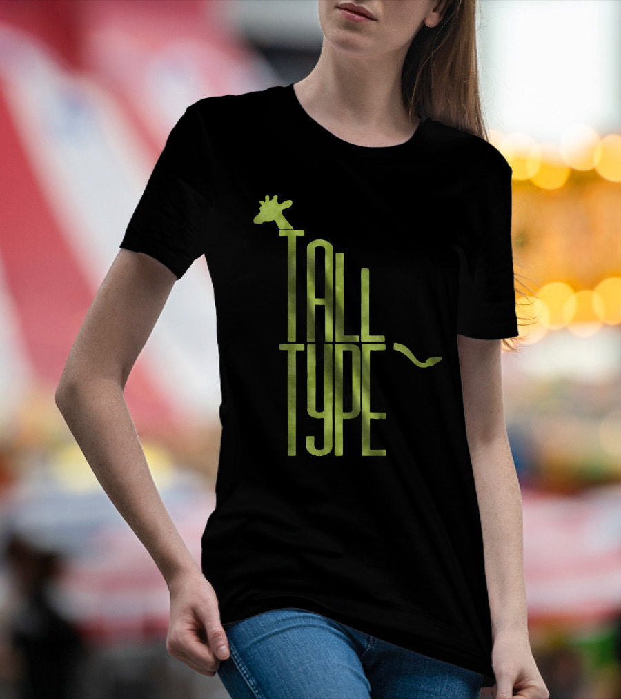 Tall Type Giraffe Head Integration T-Shirt