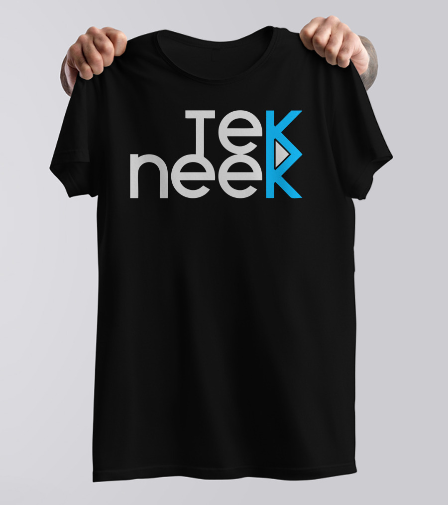Tek Neek Play Triangle Symbol Blue Gray T-Shirt