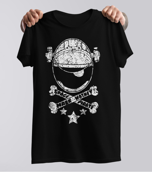 Space Watney Pirate Helmet Skull Crossbones T-Shirt