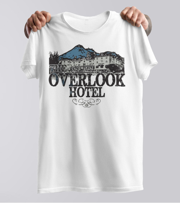 Overlook Hotel Retro Art Mountains T-Shirt