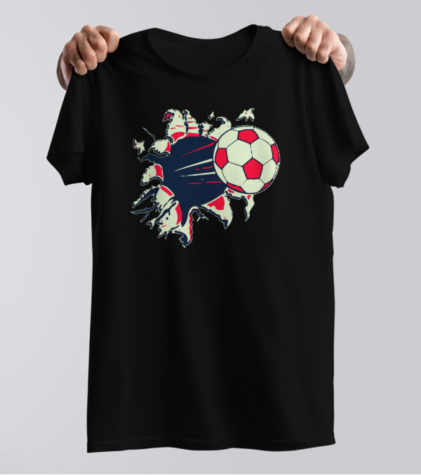 Breakthrough Soccer Ball Explosion T-Shirt
