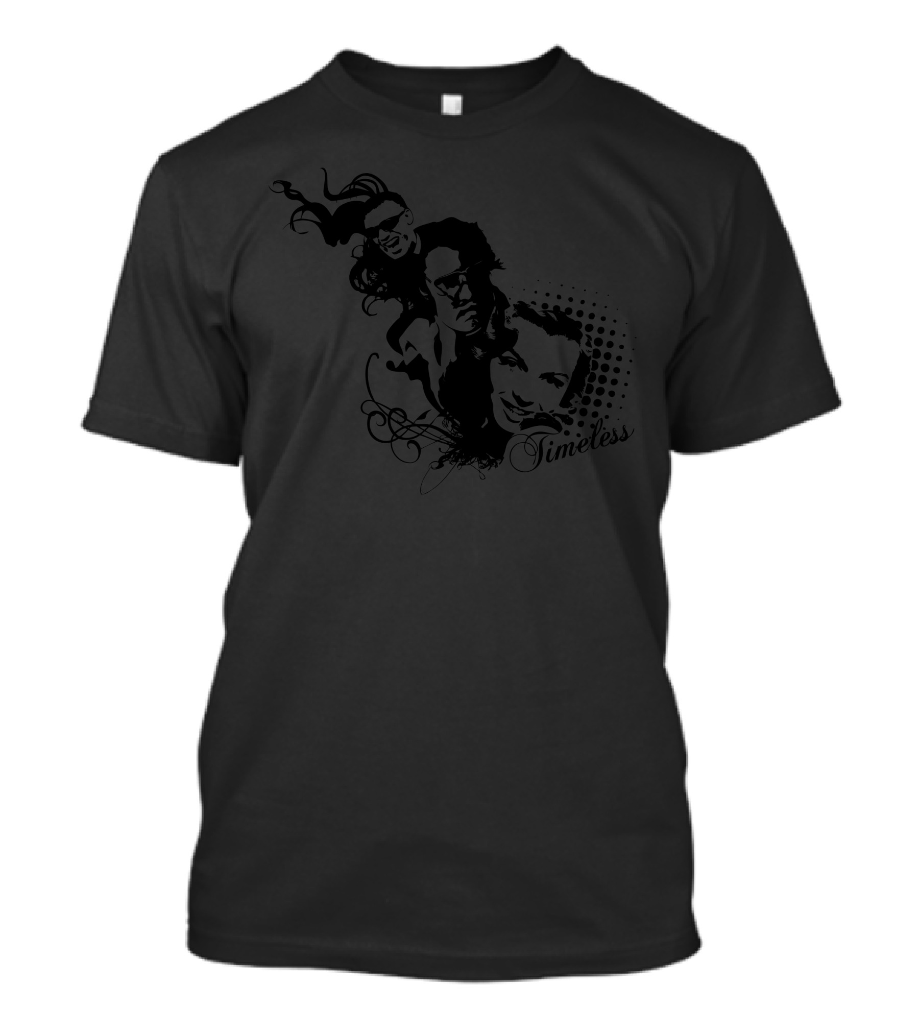Timeless Faces Black T-Shirt