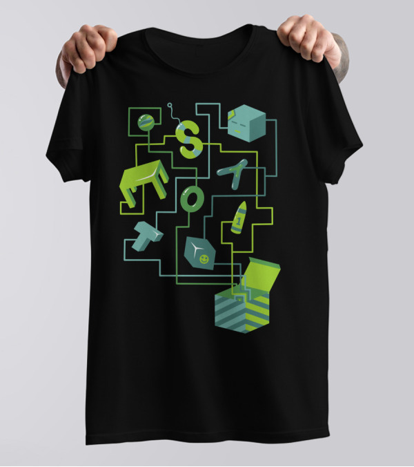 S O T 1 Toys Box Cube Maze T-Shirt