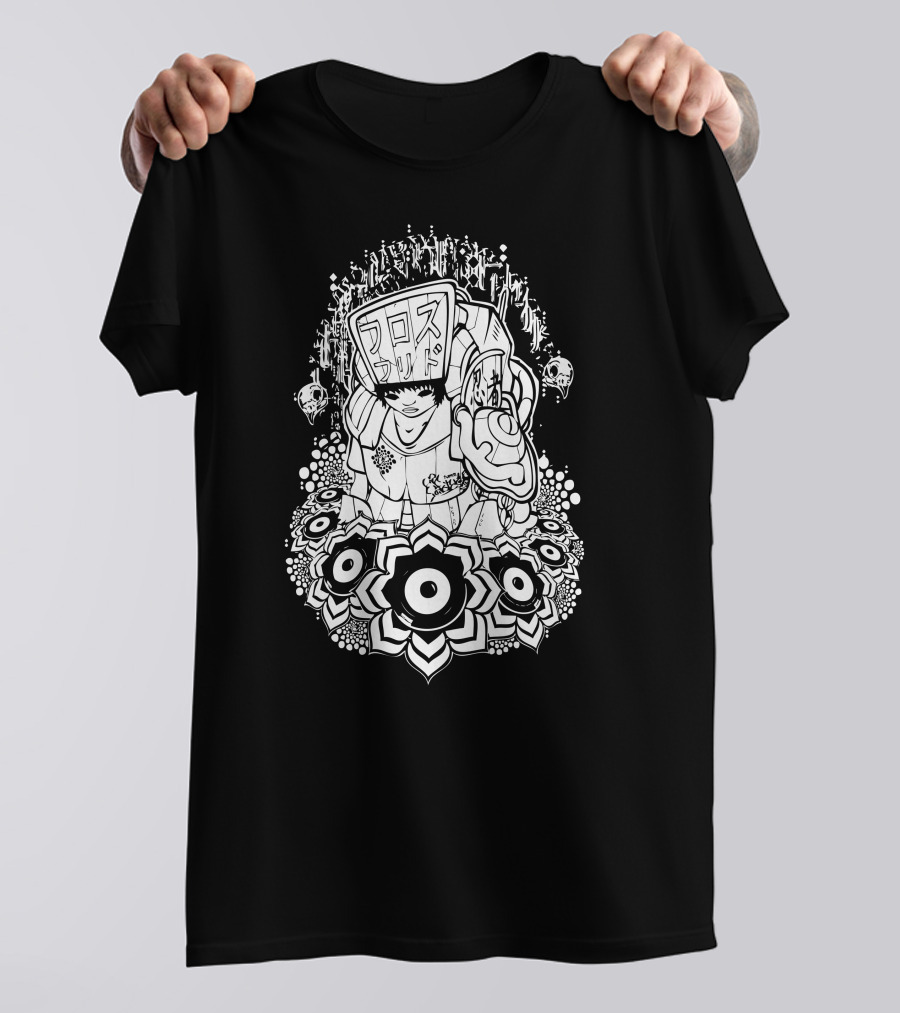Twentyseven Cyberpunk Floral Cosmos Fusion T-Shirt