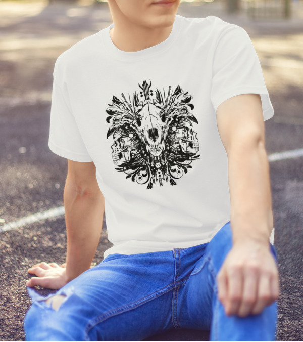 Ursidae The Sixth Gothic Bear Skull T-Shirt