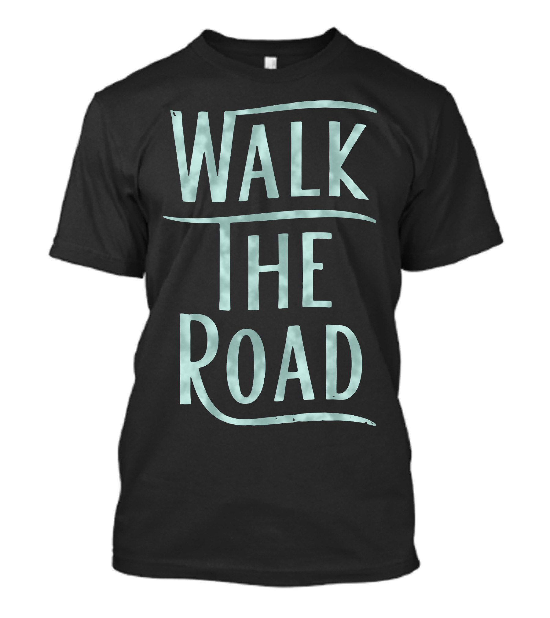 Walk The Road Graphic Tee Minimalist Travel Adventure T-Shirt