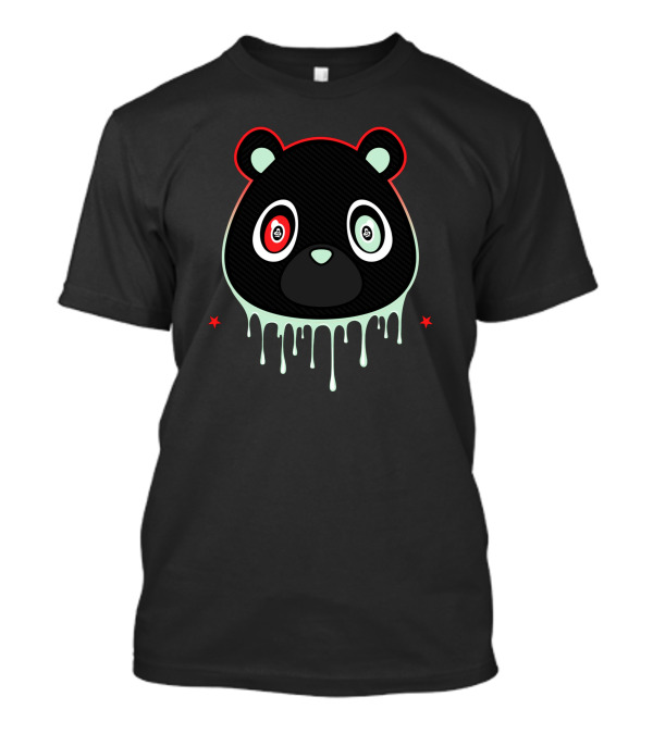 Yeezy Laser Bear Dripping Melting Star Eyes T-Shirt