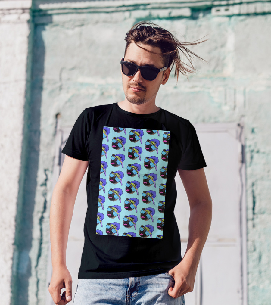 Pug Swag Sunglasses And Cap T-Shirt