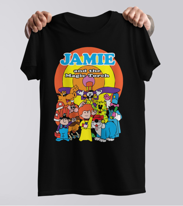 JAMIE And The Magic Torch Characters Ensemble Retro T-Shirt
