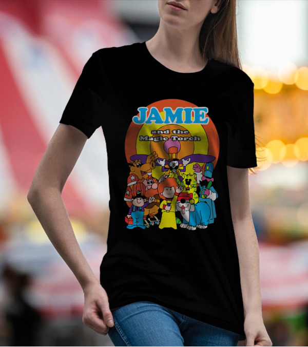 JAMIE And The Magic Torch Characters Ensemble Retro T-Shirt