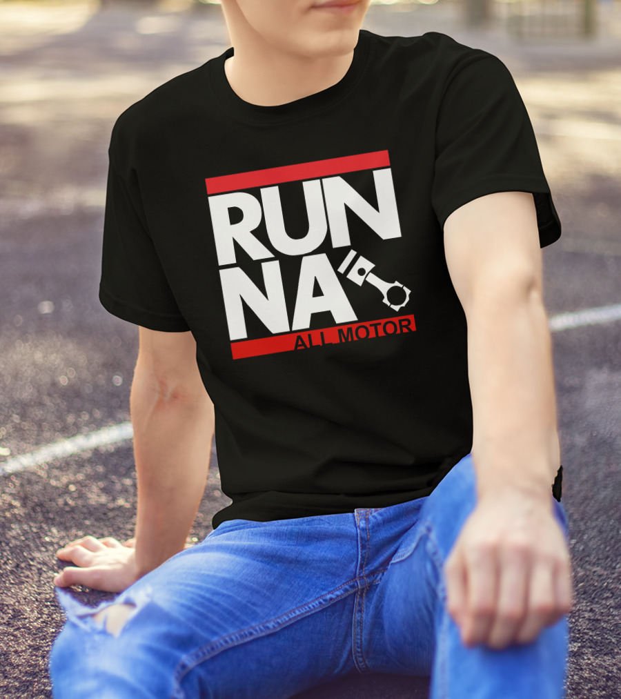 RUN NA All Motor Piston Graphic JDM T-Shirt