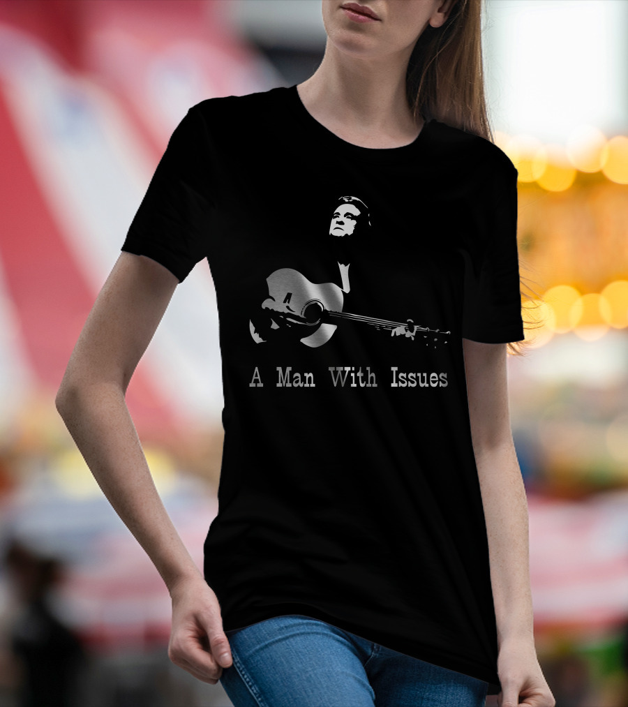 Johnny Cash A Man With Issues Guitar T-Shirt