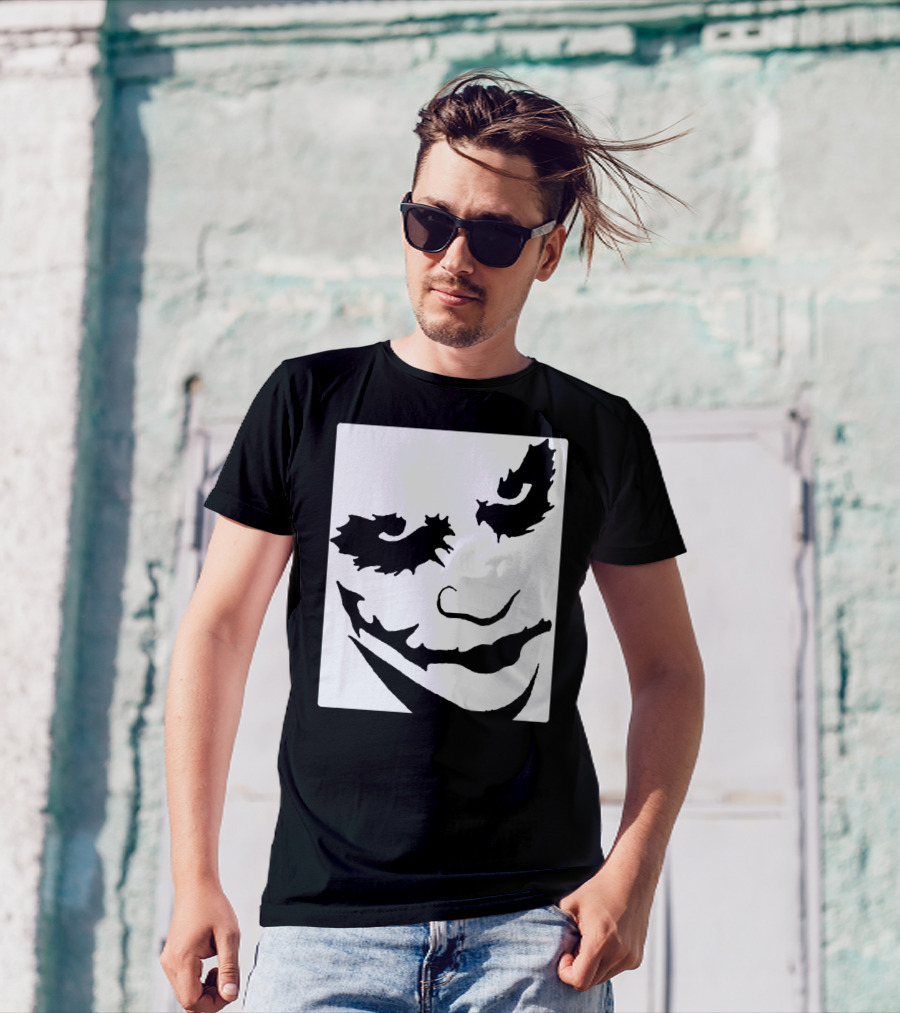 Joker Face Iconic Grinning Mask T-Shirt