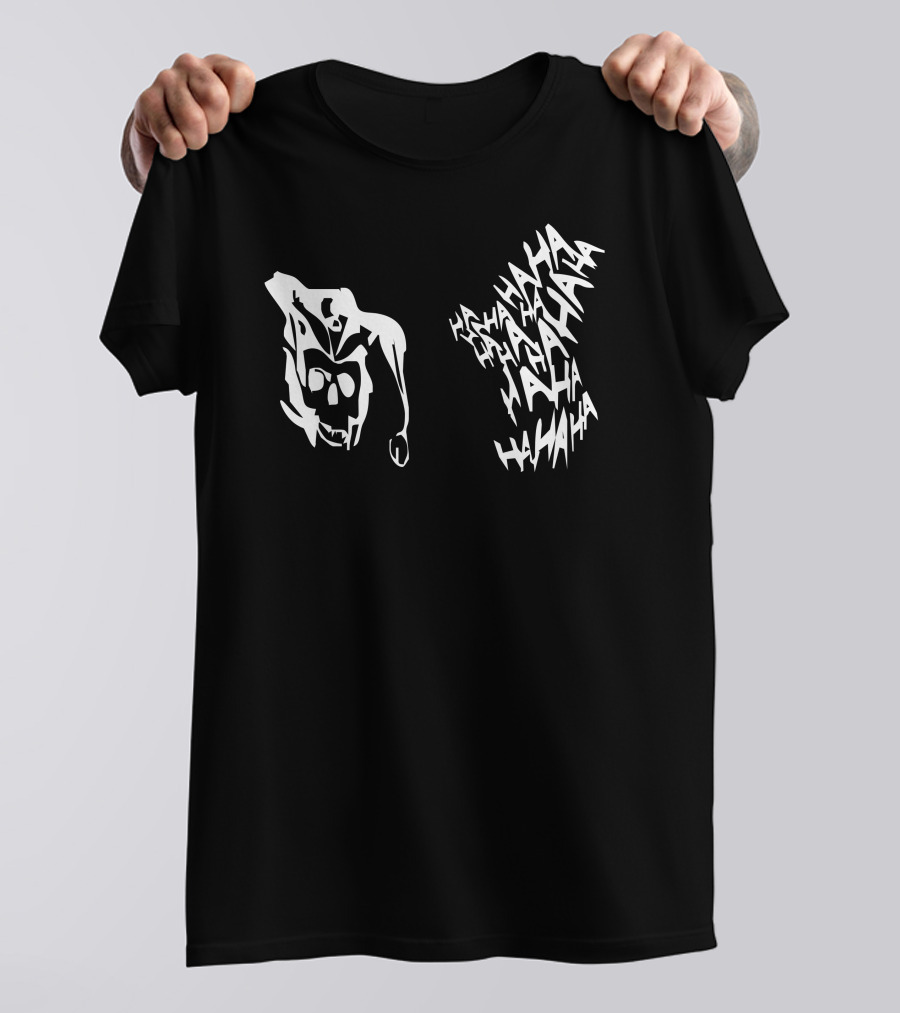 Joker Ha Ha Ha Ha Masked Face And Laughter T-Shirt