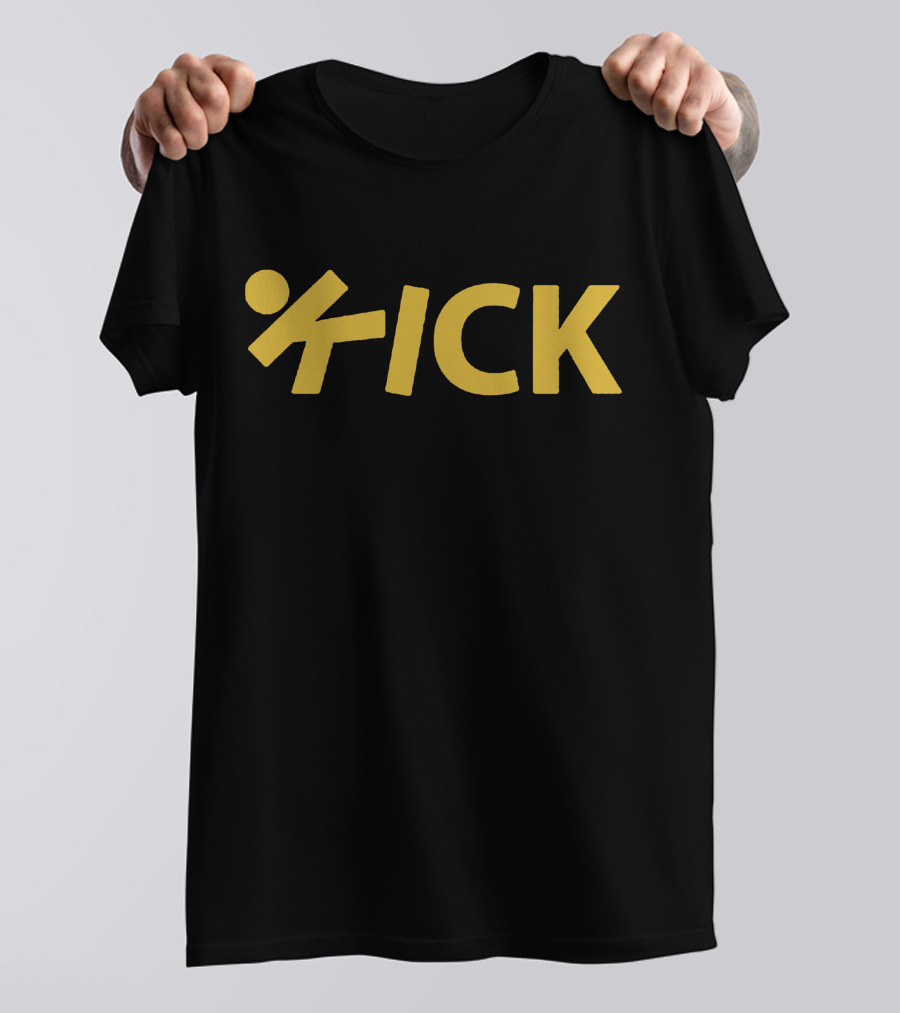 KICK Gold Text Dynamic Movement T-Shirt