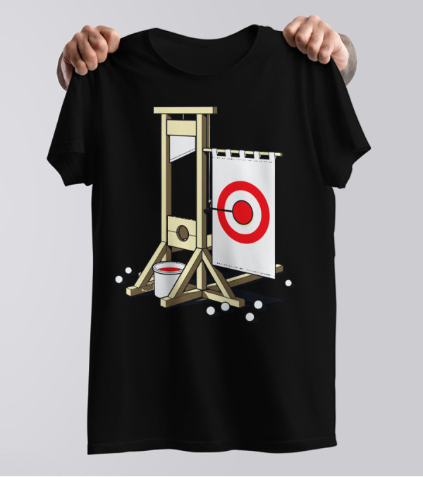 Medieval Fairground Guillotine Target Practice T-Shirt