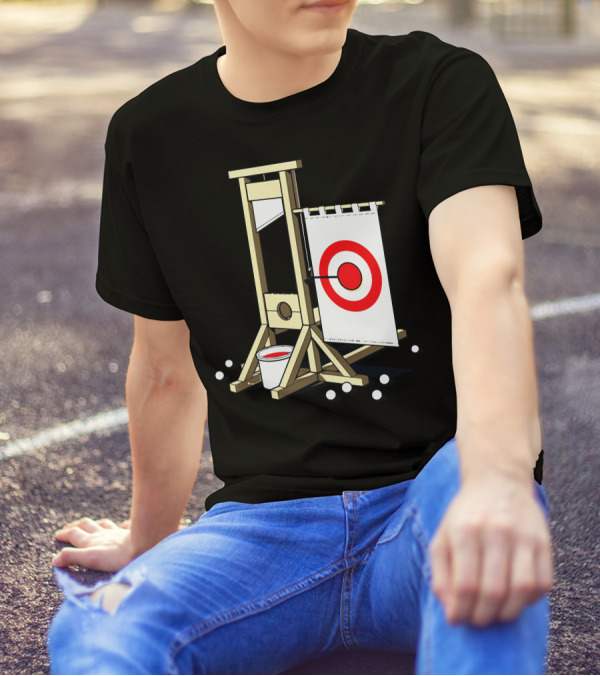 Medieval Fairground Guillotine Target Practice T-Shirt
