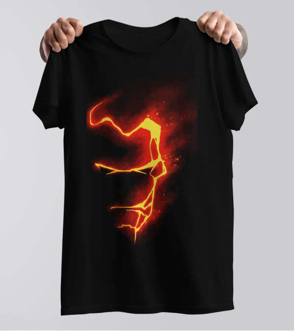 Melting Point Fiery Abstract Lava T-Shirt