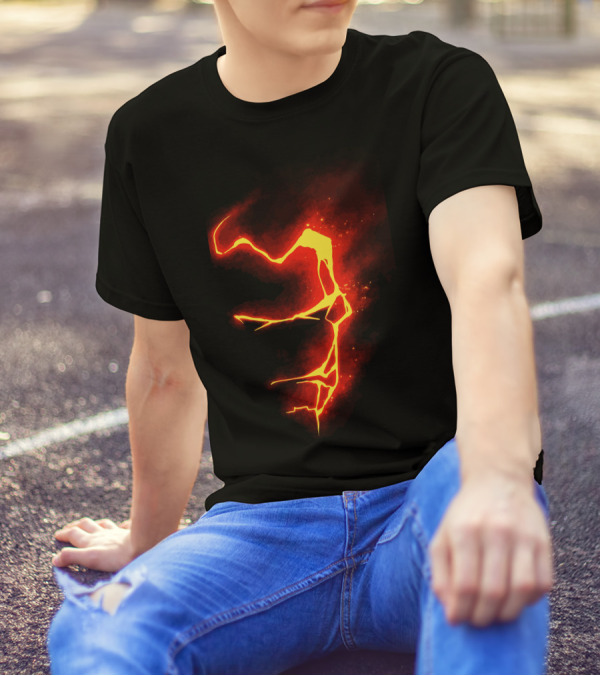 Melting Point Fiery Abstract Lava T-Shirt