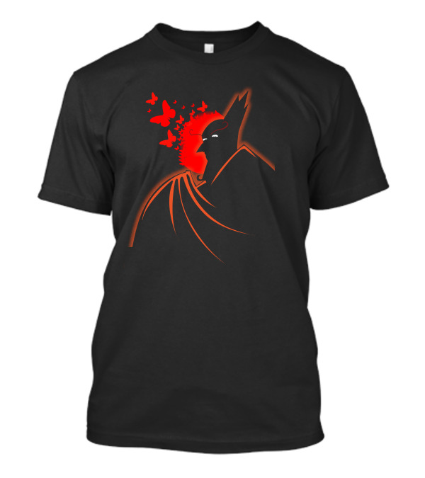 Monarch The Animated Series Butterfly Silhouette Dark Cape T-Shirt