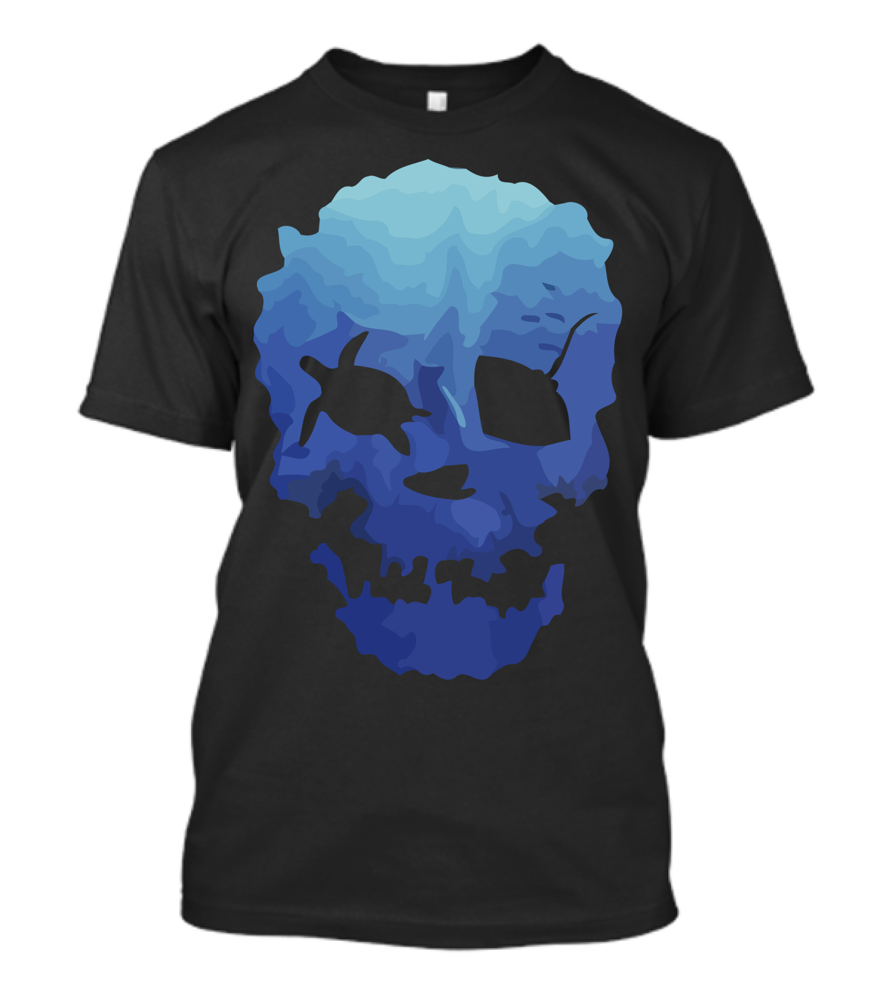 Mystic Ocean Skull With Turtle And Stingray T-Shirt