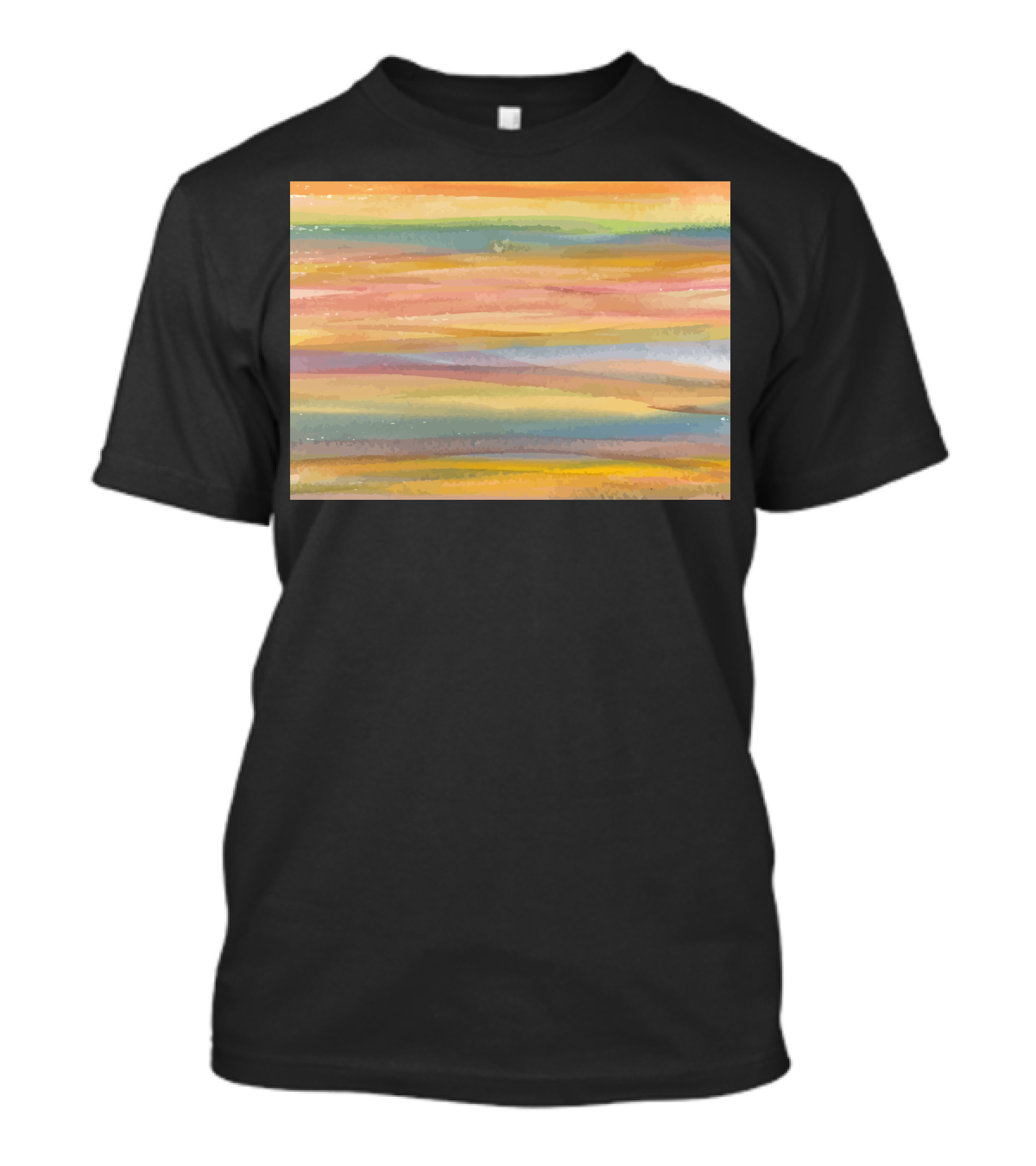 Nantes Colorful Abstract Stripes T-Shirt