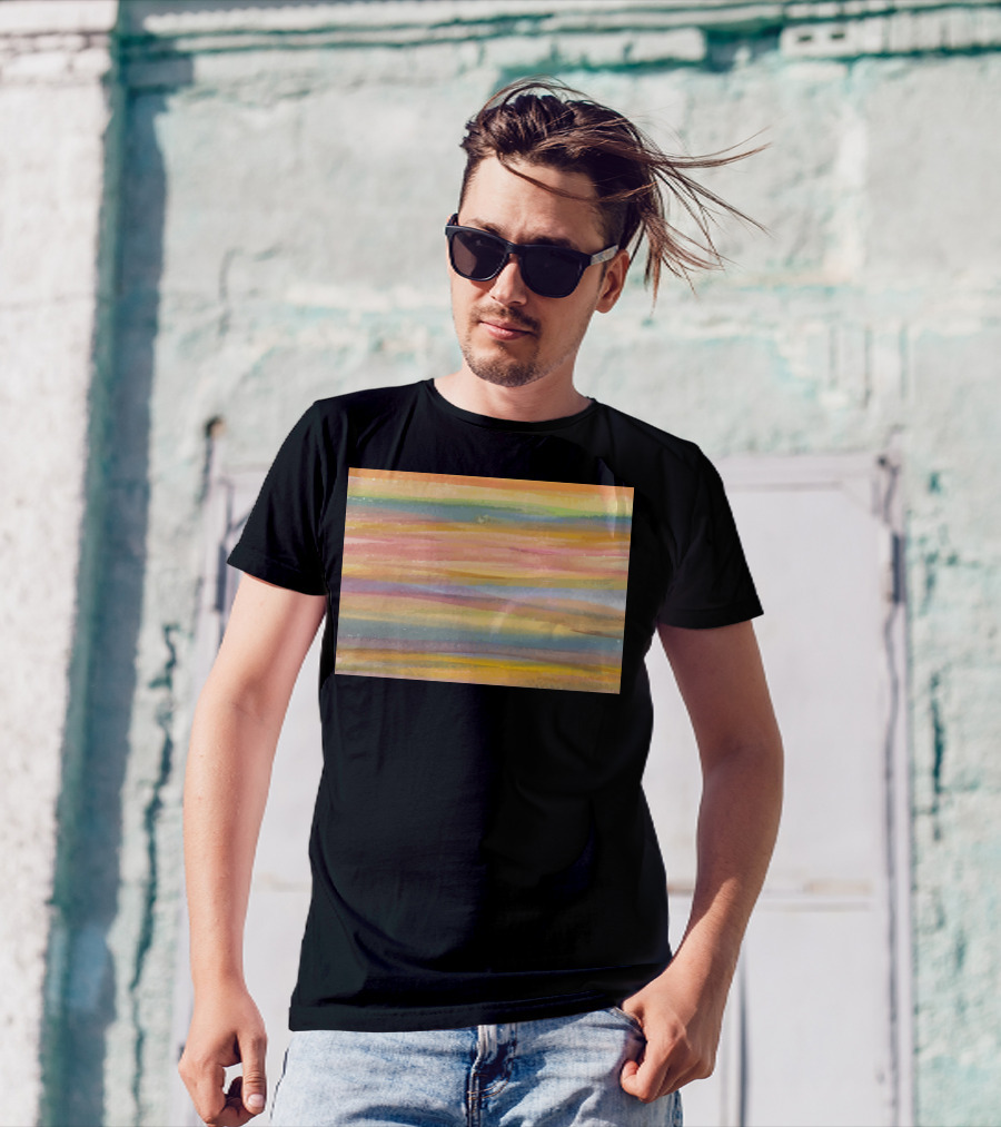 Nantes Colorful Abstract Stripes T-Shirt
