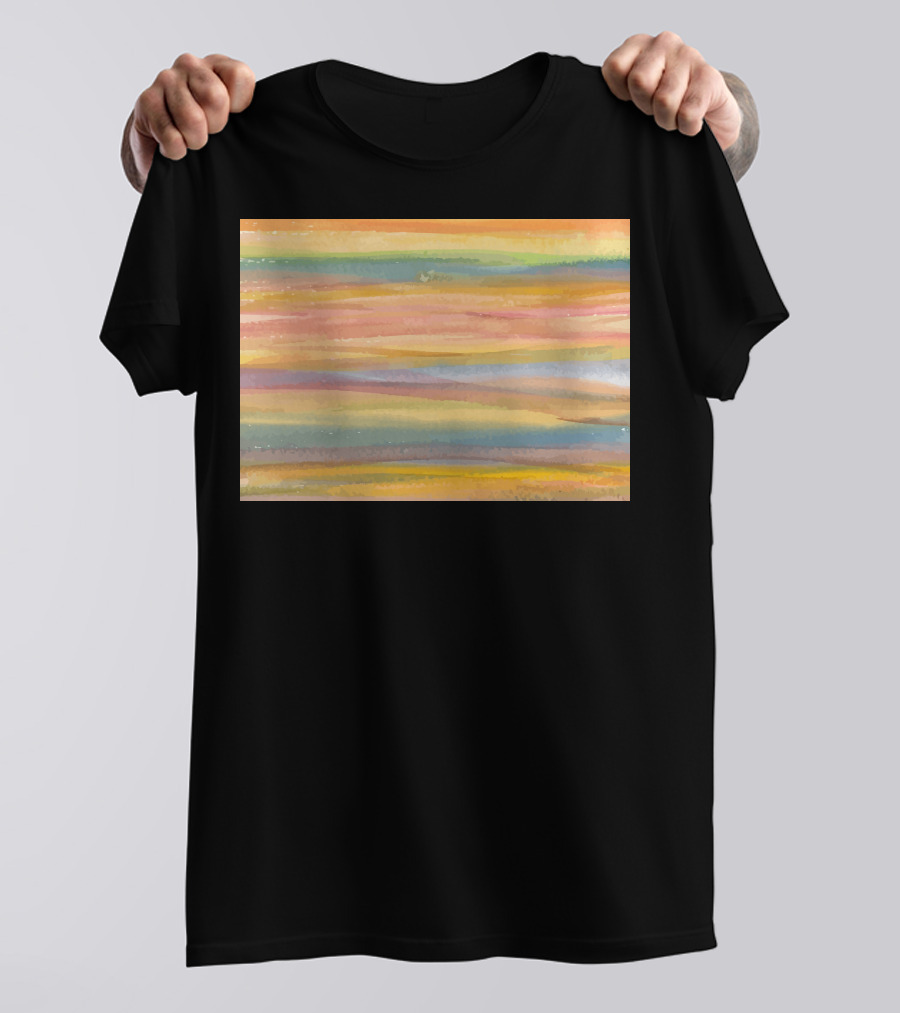 Nantes Colorful Abstract Stripes T-Shirt