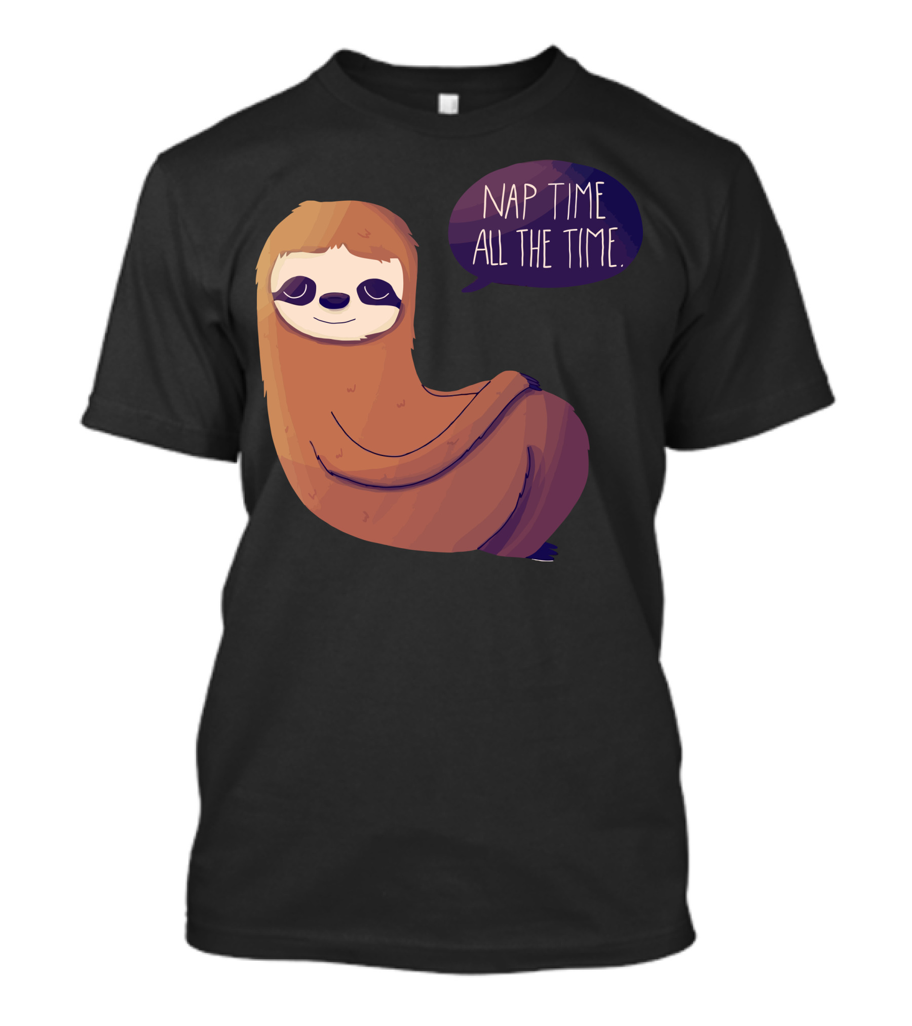 Sloth Nap Time All The Time T-Shirt