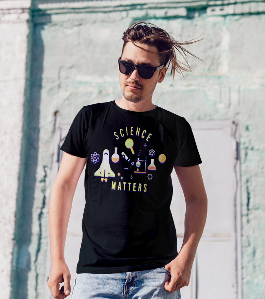 Science Matters Neil DeGrasse Tyson Exploration Symbols T-Shirt
