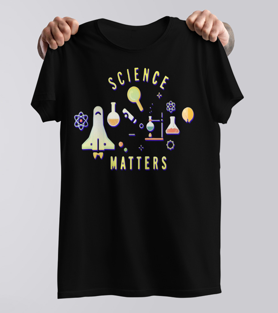 Science Matters Neil DeGrasse Tyson Exploration Symbols T-Shirt