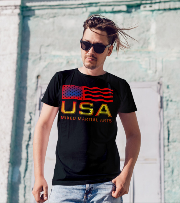 USA Mixed Martial Arts Flag T-Shirt