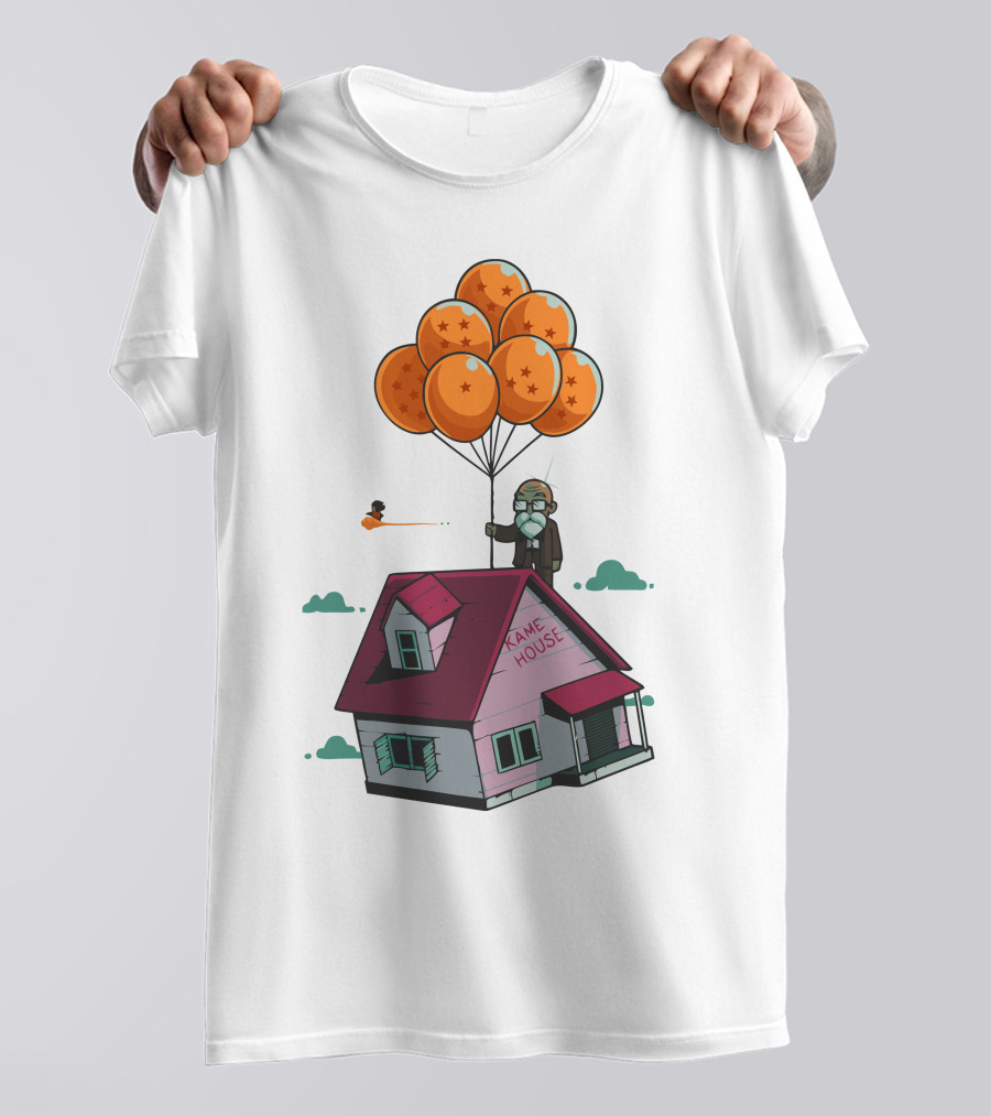 Kame House Adventure Is Up There Dragon Ball Balloons T-Shirt