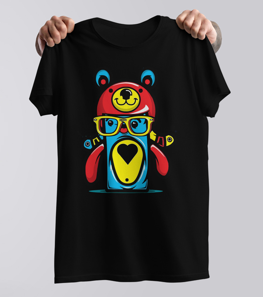 Cherise Bear With Glasses And Heart T-Shirt