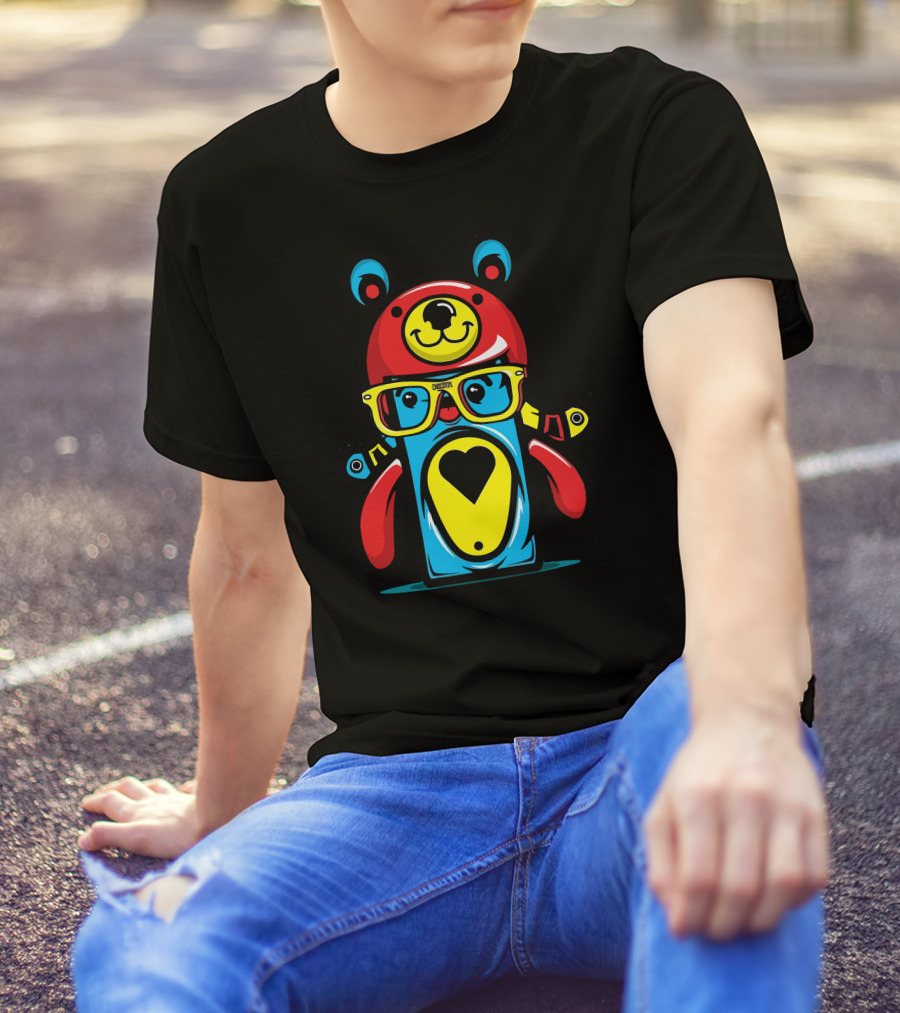Cherise Bear With Glasses And Heart T-Shirt