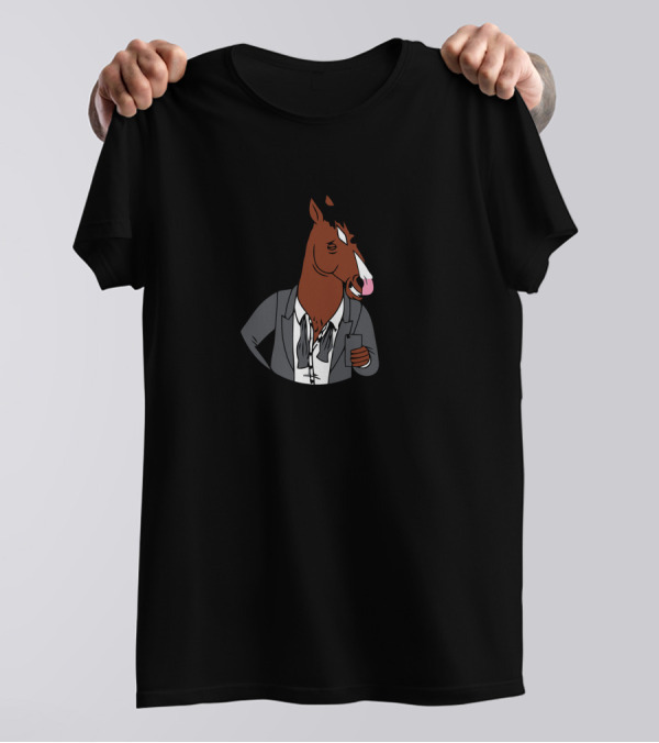 Famous In The 90s Horse Character In Suit T-Shirt