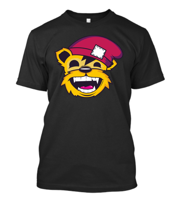Hhaa Smiling Cartoon Bear With Red Hat T-Shirt