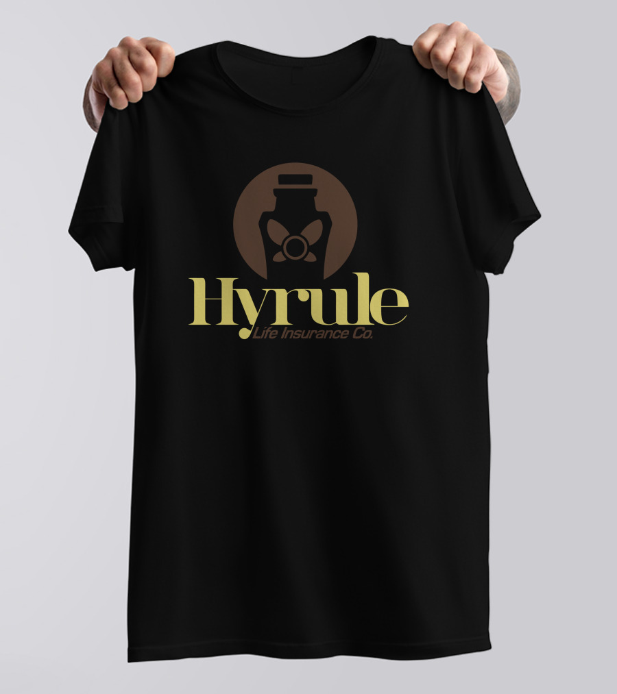 Hyrule Life Insurance Co Healing Fairy Potion Bottle Icon Legend T-Shirt