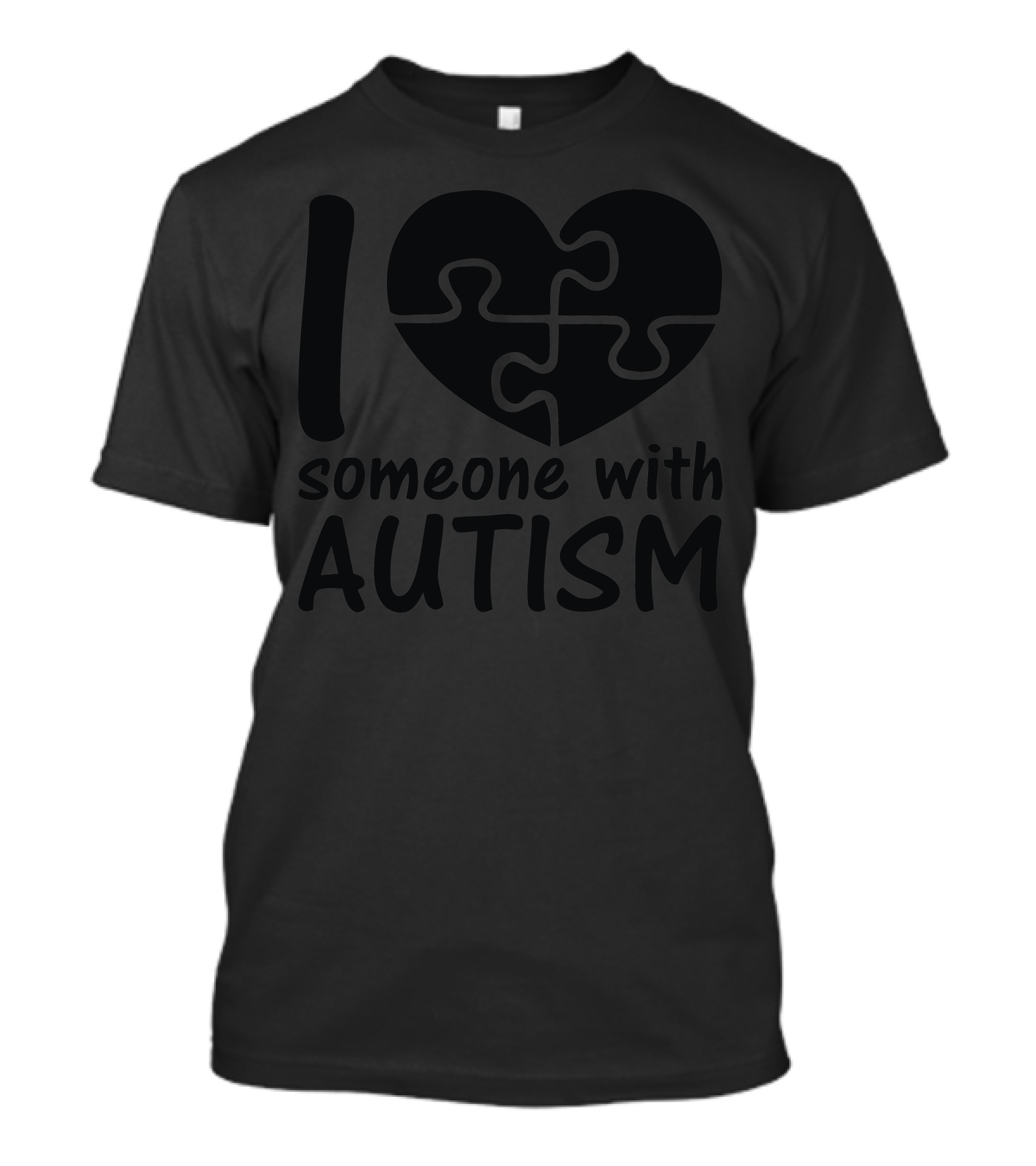 I Love Someone With Autism Heart Puzzle Piece T-Shirt