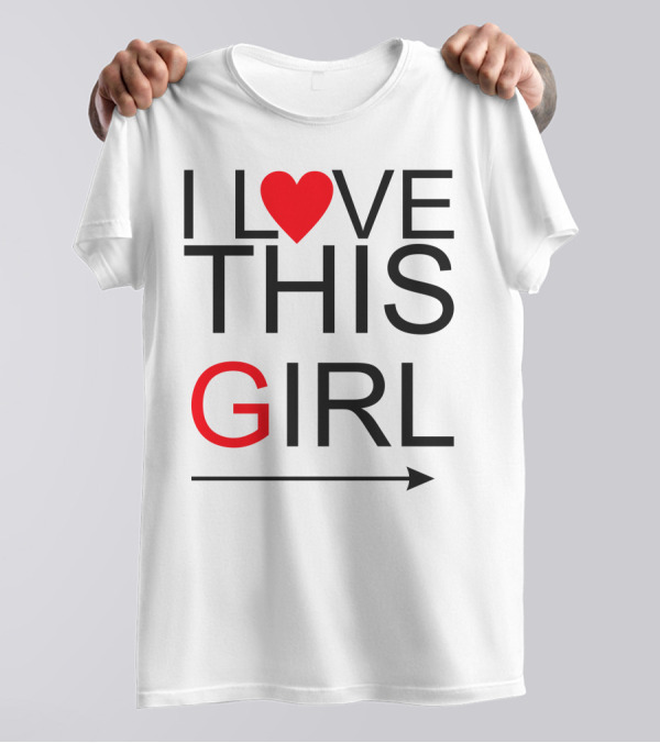 I Heart This Girl With Arrow T-Shirt