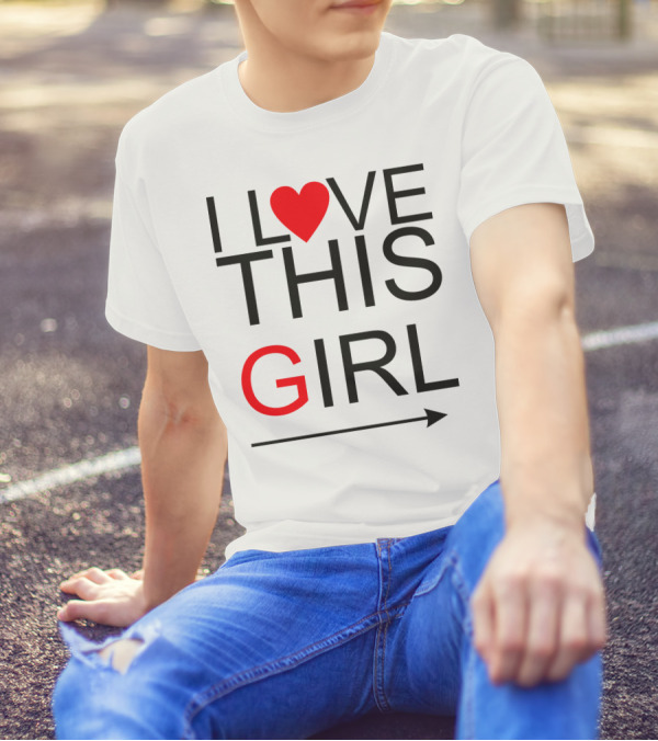 I Heart This Girl With Arrow T-Shirt