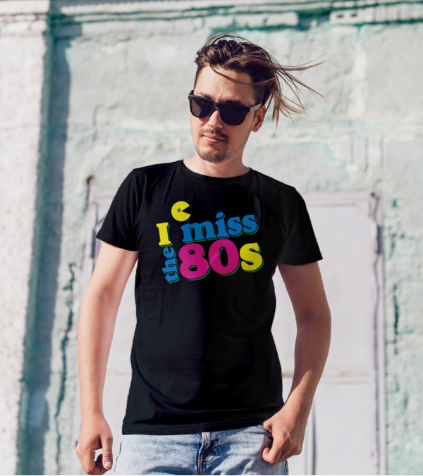I Miss The 80s Retro Pac-Man Style Vibe T-Shirt