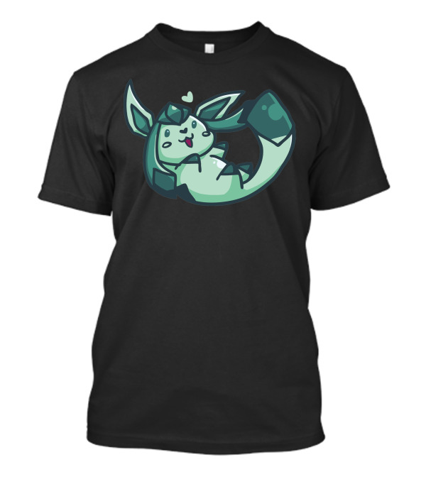 Glaceon Ice-Type Pokémon With Heart T-Shirt