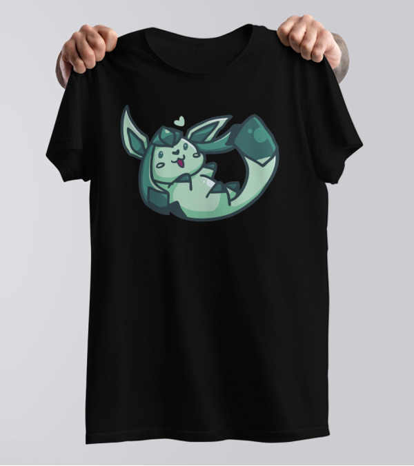 Glaceon Ice-Type Pokémon With Heart T-Shirt