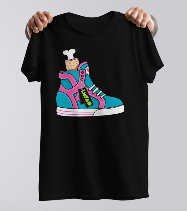 Icondtycvs LVLFO Sneaker Mockup With Carton Bone Tag T-Shirt