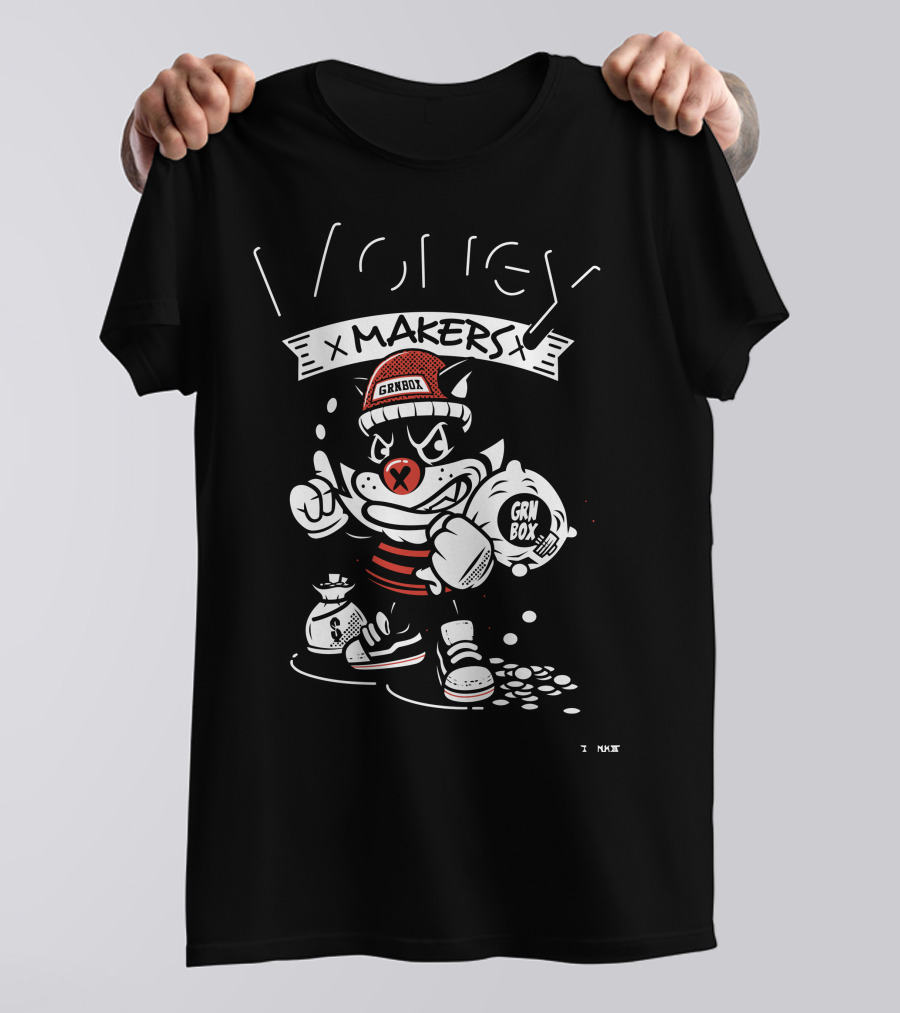 Money X Makers GRNBOX Retro Cartoon T-Shirt